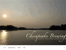 Tablet Screenshot of chesapeakebrewing.org